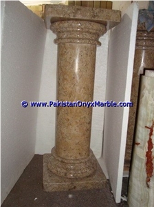 Marble Pedestals Stand Display Fossil Corel
