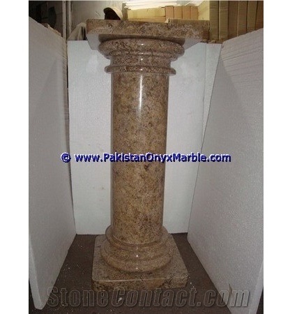 Marble Pedestals Stand Display Fossil Corel