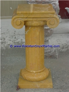Marble Pedestals Stand Display Indus Gold