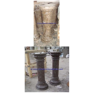 Marble Pedestals Stand Display Oceanic Gemstone