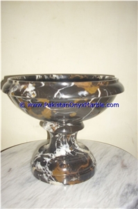 Marble Planters Outdoor Garden Black and Gold Marble Planters Outdoor Garden Black and Gold