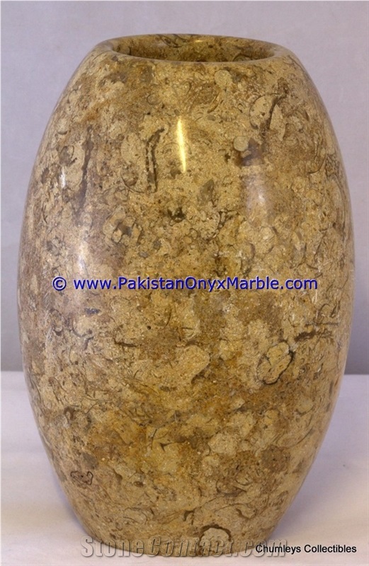 Marble Planters Outdoor Garden Fossil Corel
