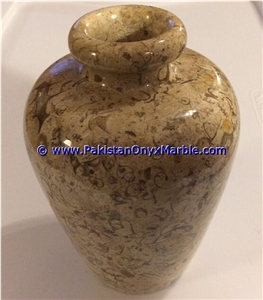 Marble Planters Outdoor Garden Fossil Corel