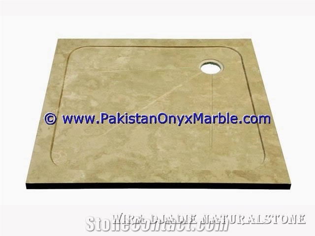 Marble Shower Tray Bathroom Decor Beige