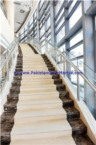 Marble Stairs Steps Risers Beige