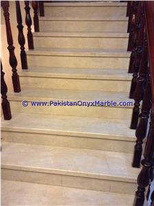 Marble Stairs Steps Risers Beige
