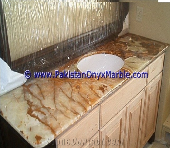 Multi Brown Onyx 2cm Onyx Countertops