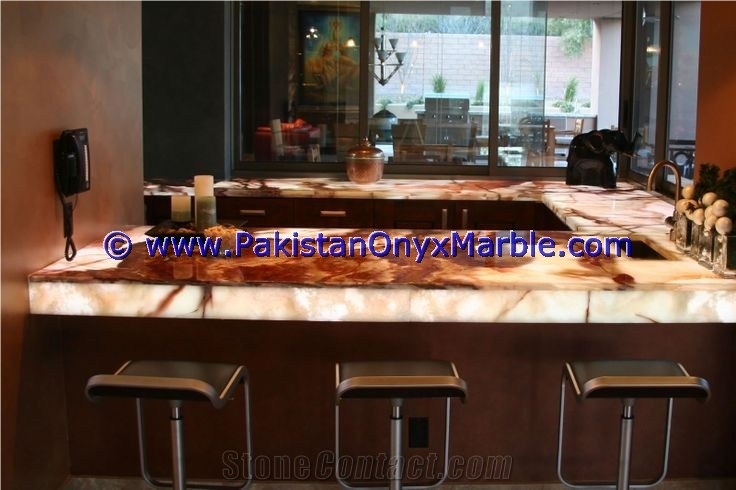 Multi Brown Onyx 2cm Onyx Countertops