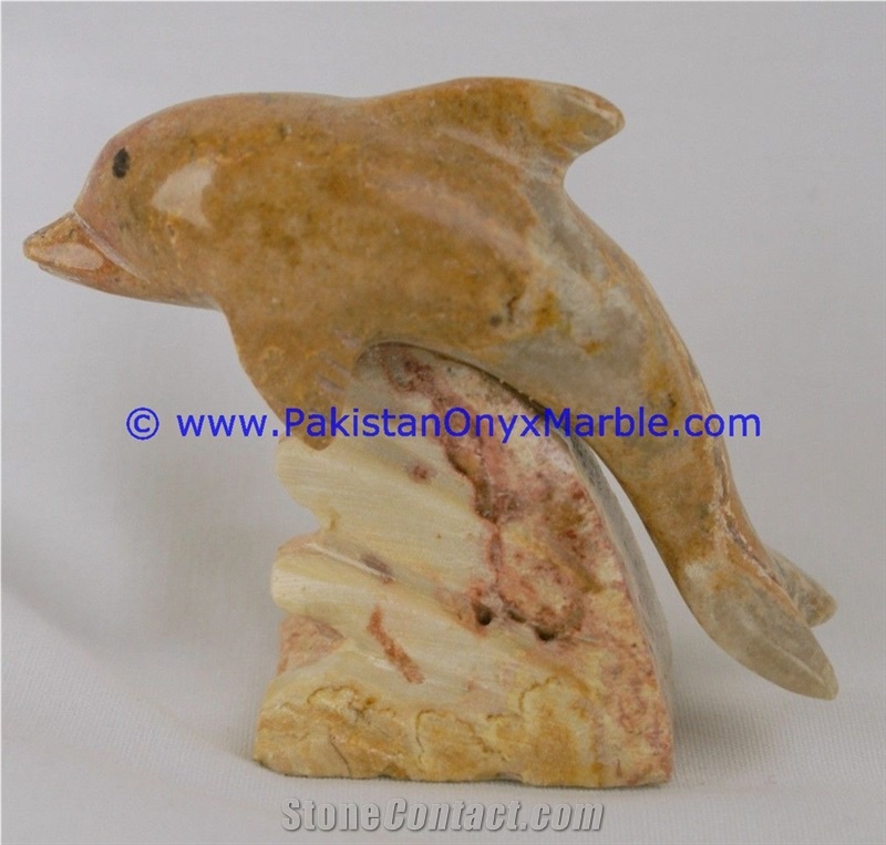 Multi Brown Onyx Dolphins Fish