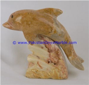Multi Brown Onyx Dolphins Fish