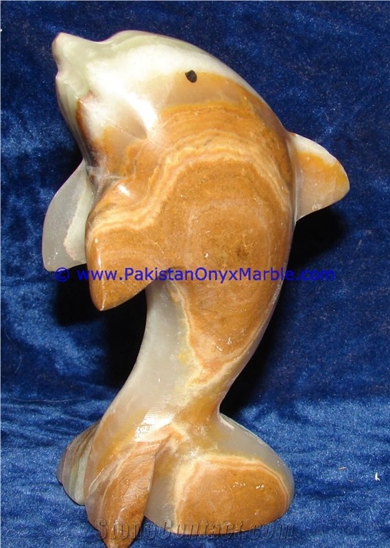 Multi Brown Onyx Dolphins Fish