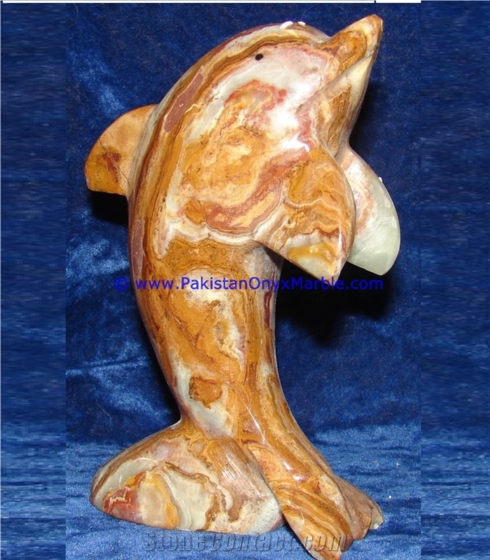 Multi Brown Onyx Dolphins Fish