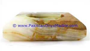 Multi Brown Onyx Handcarved Cigar Ashtrays