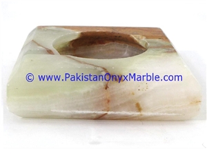 Multi Brown Onyx Handcarved Cigar Ashtrays