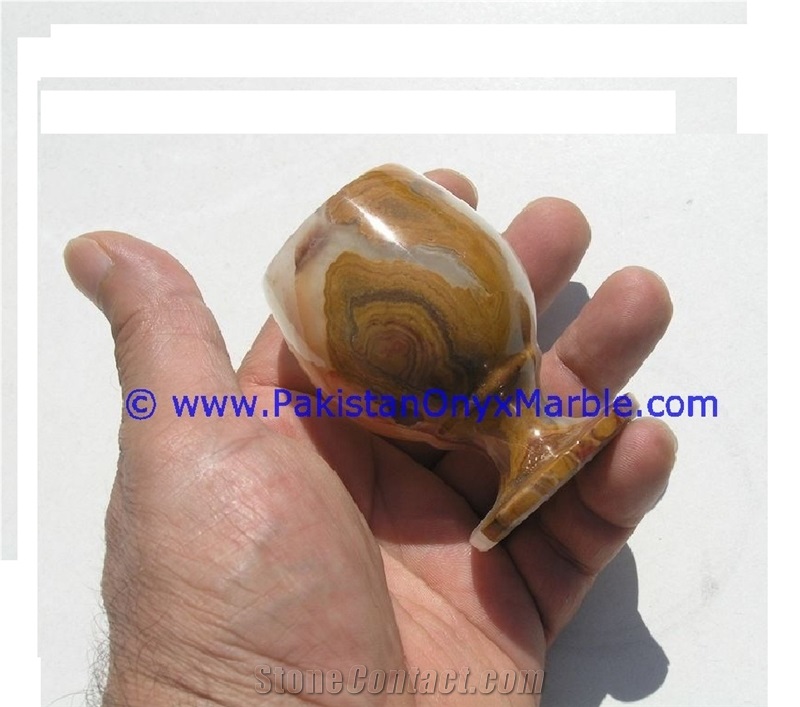 Multi Brown Onyx Shot Glasses Set