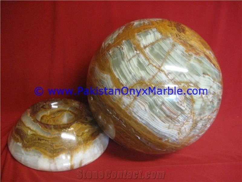 Multi Brown Onyx Sphere Round Ball Room Home Decor