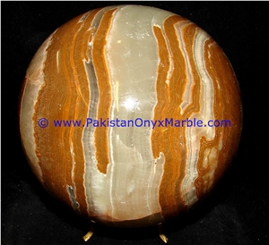 Multi Brown Onyx Sphere Round Ball Room Home Decor
