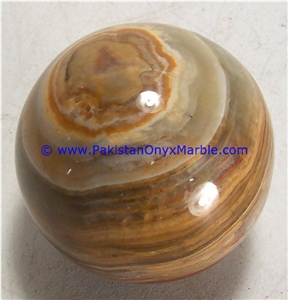 Multi Brown Onyx Sphere Round Ball Room Home Decor