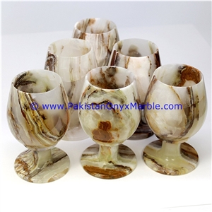Multi Brown Onyx Wine Sherry Glasses Multi Brown Onyx Wine Sherry Glasses