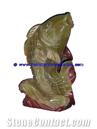 Multi Green Onyx Fish