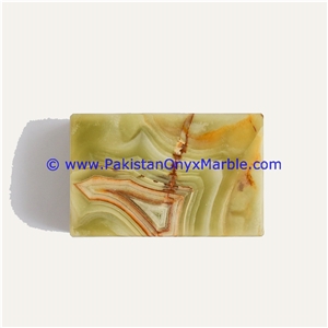 Multi Green Onyx Rectangle Jewelry Box Trinket