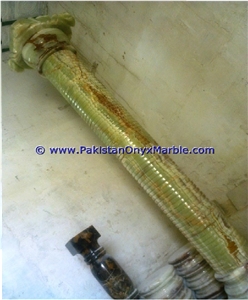 Natural Green Onyx Column Pillar