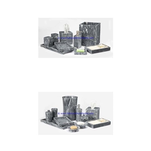 Natural Marble Bathroom Accessories Gray