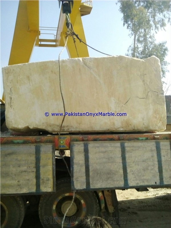 Natural Marble Blocks Ziarat White Carrara White