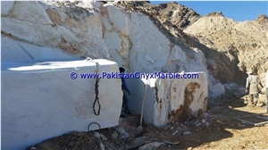 Natural Marble Blocks Ziarat White Carrara White