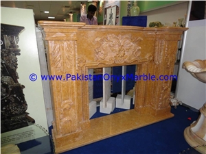 Natural Marble Fireplaces Indus Gold