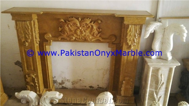 Natural Marble Fireplaces Indus Gold