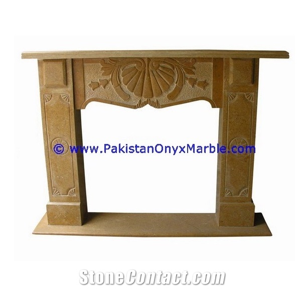 Natural Marble Fireplaces Indus Gold
