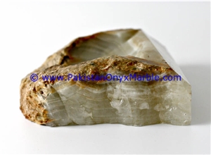 Natural Rough Rock Onyx Handcarved Cigar Ashtrays