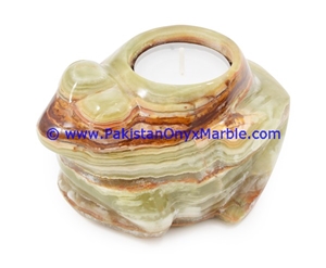 Onyx Candle Holder Animals Elephant Turtle