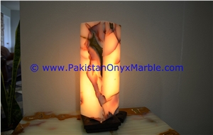 Onyx Cylinder Shaped Lamp