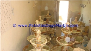 Onyx Fountains-Light Green Onyx Fountain