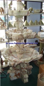 Onyx Fountains-Light Green Onyx Fountain