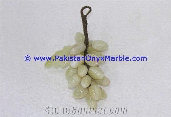 Onyx Grapes Bunches Cluster Handcarved