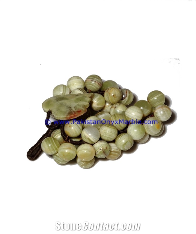 Onyx Grapes Bunches Cluster Handcarved