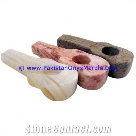 Onyx Guitar Shaped Candle Sticks Holder