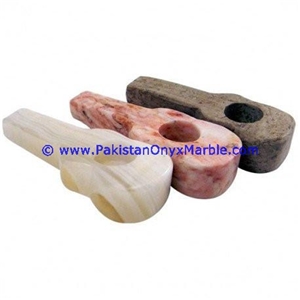 Onyx Guitar Shaped Candle Sticks Holder