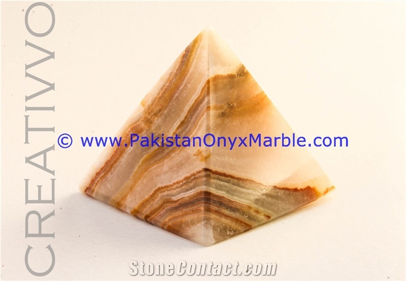 Onyx Pyramids Multi Brown