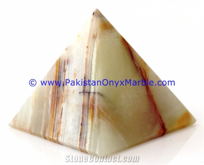Onyx Pyramids White Onyx
