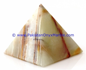 Onyx Pyramids White Onyx