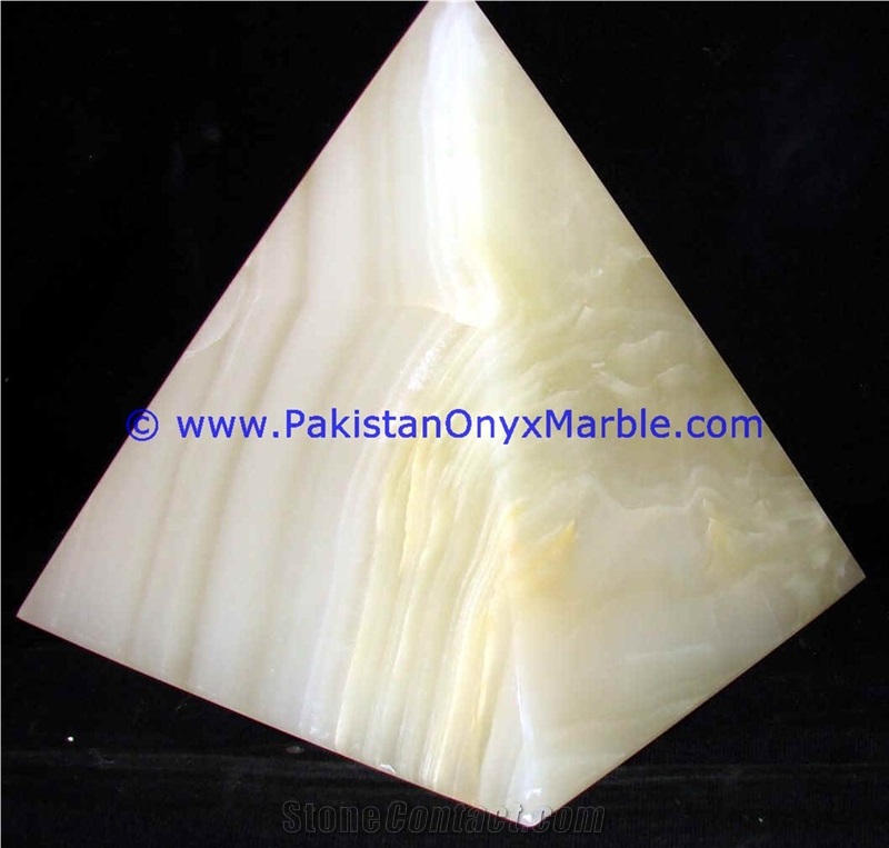 Onyx Pyramids White Onyx