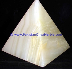 Onyx Pyramids White Onyx