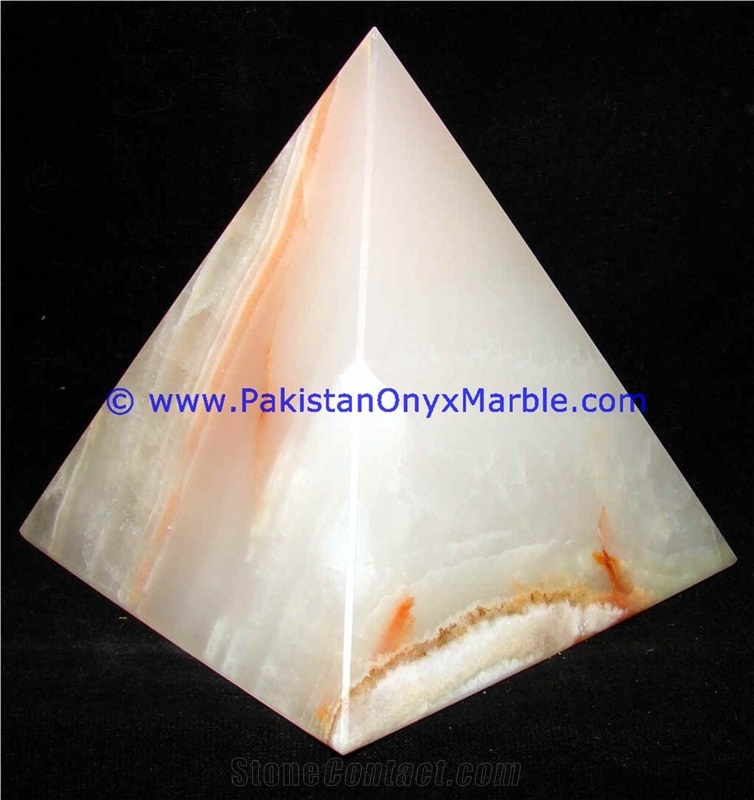 Onyx Pyramids White Onyx