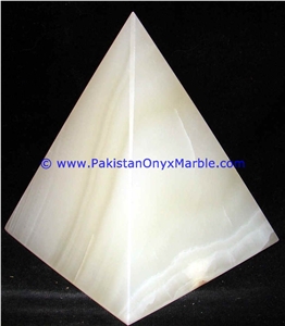 Onyx Pyramids White Onyx
