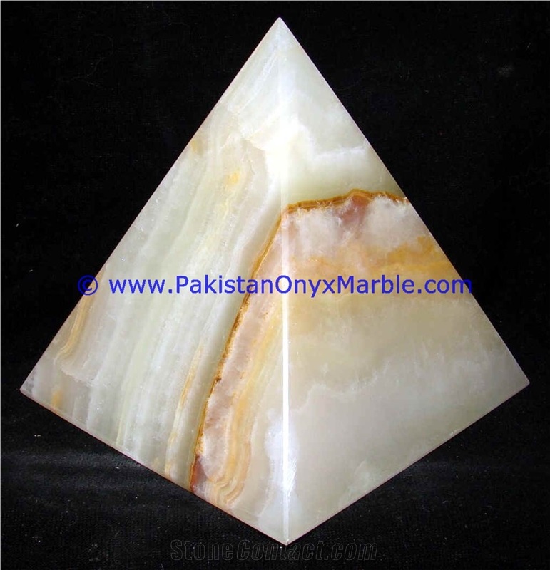 Onyx Pyramids White Onyx