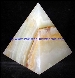 Onyx Pyramids White Onyx